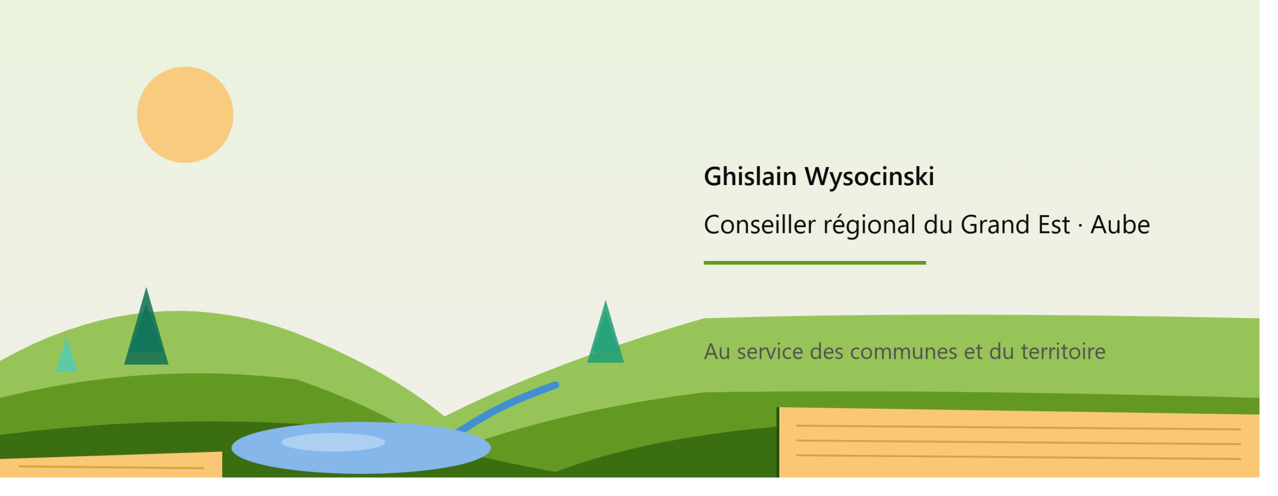 Ghislain Wysocinski, conseiller régional du Grand Est et élu de l’Aube