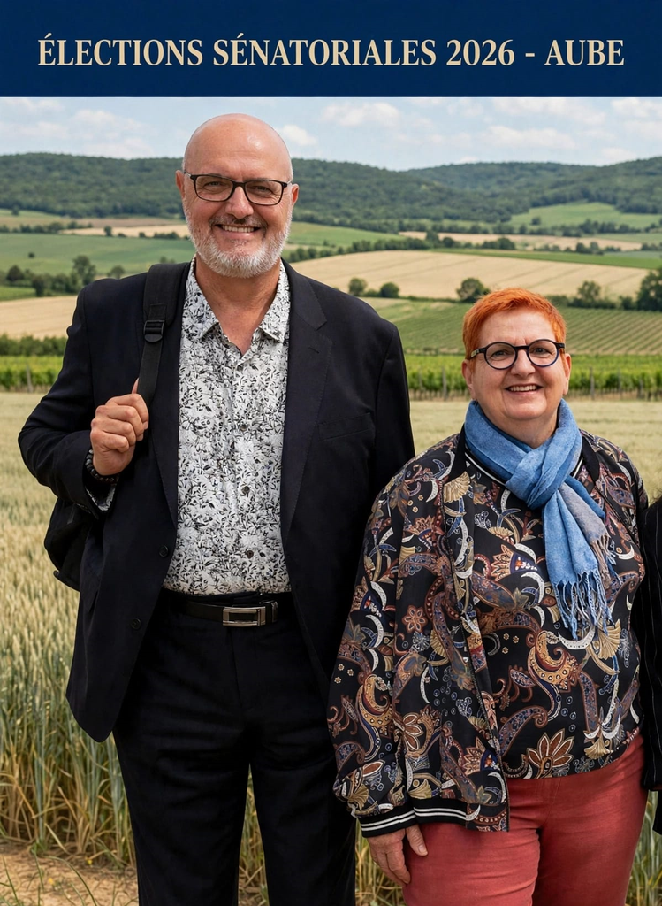 Ghislain Wysocinski et Nelly Collot-Touzé, candidats aux élections sénatoriales dans l’Aube